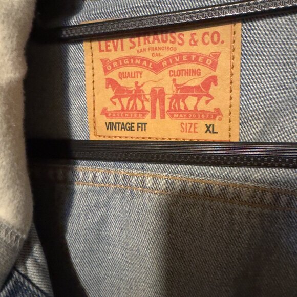 Levi's Jean and Sweater Jacket with Hood - Picture 3 of 4